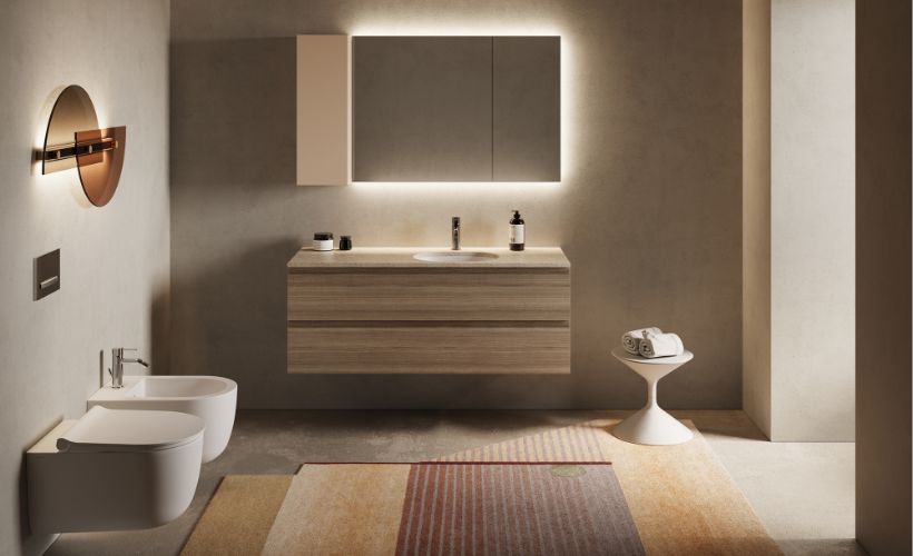 Inspiracija za kupatilo sa ceramica dolomite sanitarijama za kupatilo