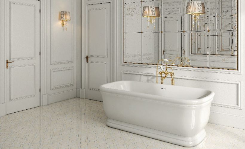 Sanitarija za kupatilo bele boje devon & devon